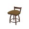 Holland Bar Stool Co 18" Low Back Swivel Vanity Stool, Bronze Finish, Canter Saddle Seat 82118BZ012 - alternate 1